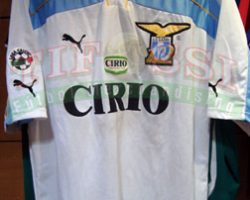 Camiseta Lazio usada por Marcelo Salas, modelo Centenario .