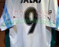 Camiseta Lazio  usada por Marcelo Salas, modelo Centenario .