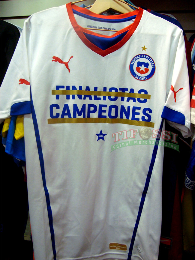 lo hizo diferencia Aptitud Camiseta Chile «Finalistas-Campeones» Blanca – Tifossi